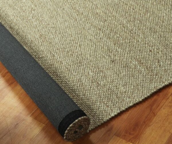 Swag Cream Beige Hand Woven Wool Viscose Carpet - Image 2