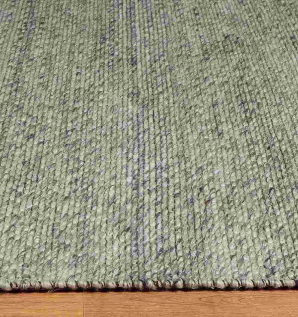 Swag Grey Hand Woven Wool Viscose Carpet - Image 4