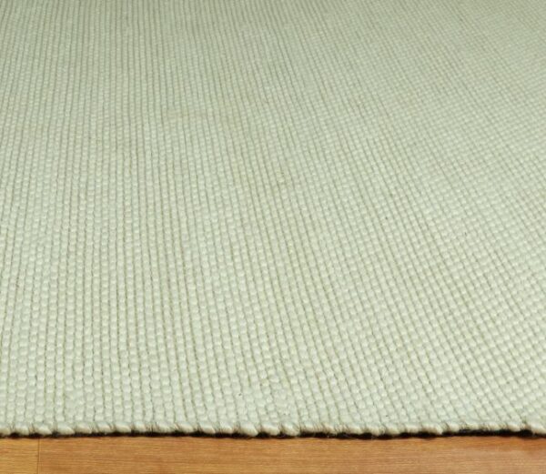 Swag White Hand Woven Wool Viscose Carpet - Image 4